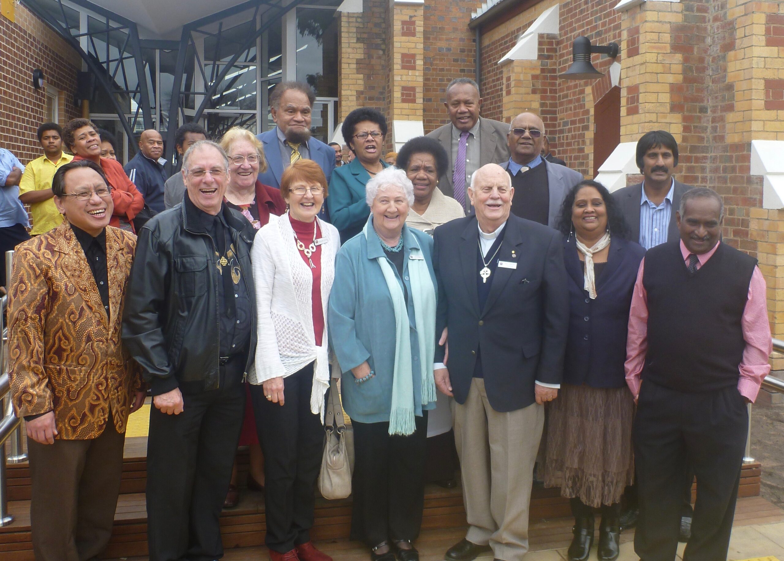 Lewe Tolu Va-Kalou 20th Anniversary Celebration with the then current minister, Rev. Dr. Apwee Ting and some former ministers, Rev. Dr. Graeme Sutton and Rev. Lindsay Faulkner